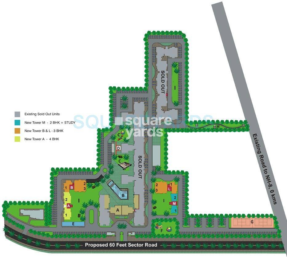 Umang Monsoon Breeze Phase I Master Plan Image