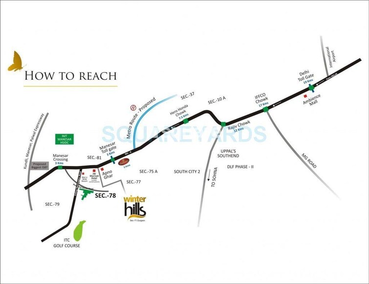 Umang Winter Hills Location Image