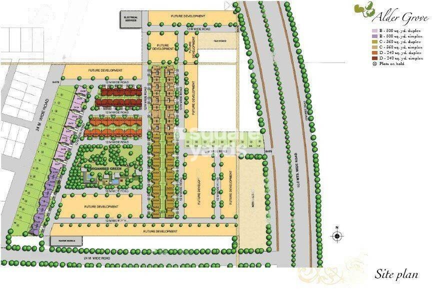 Unitech-Alder-Grove-Nirvana-Country-II_an aerial view of a city with buildings