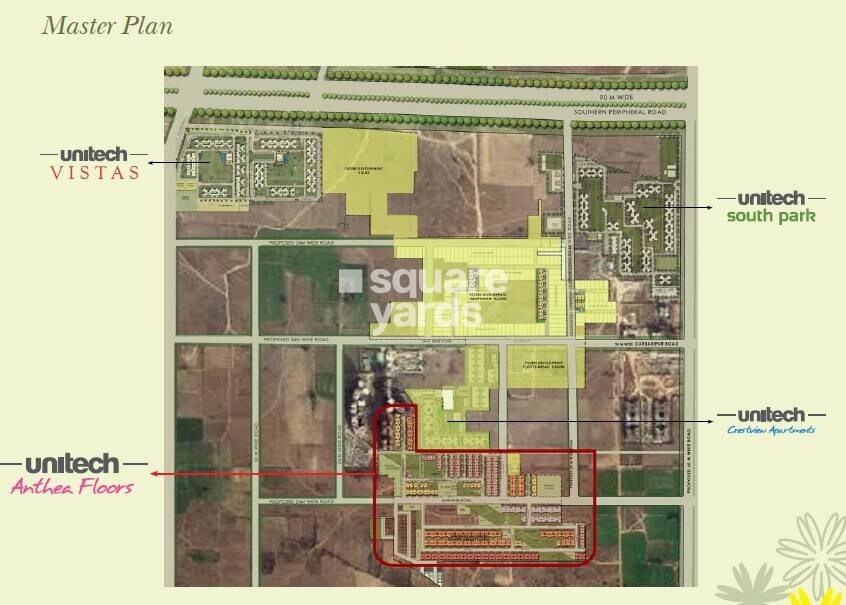 Unitech Anthea Floors Master Plan 1