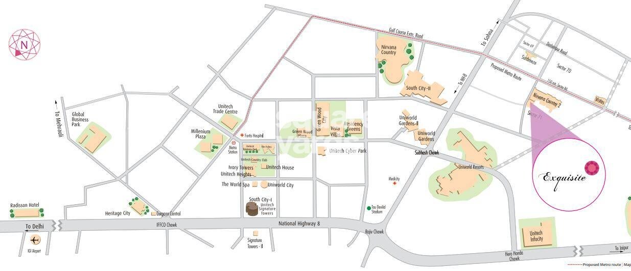 Unitech Exquisites Location Image
