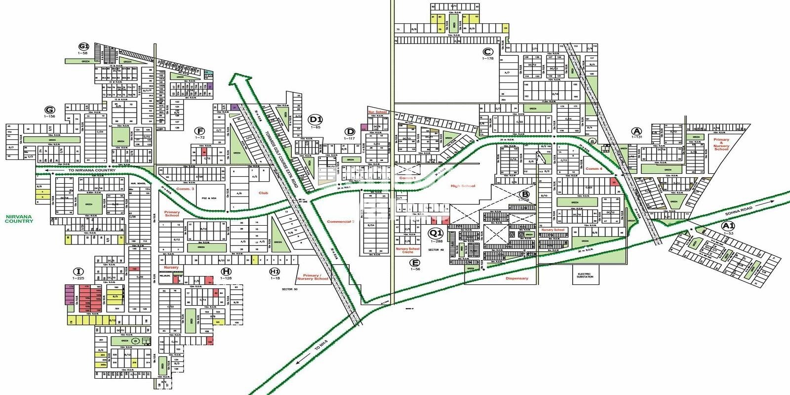 Unitech South City II Master Plan 1