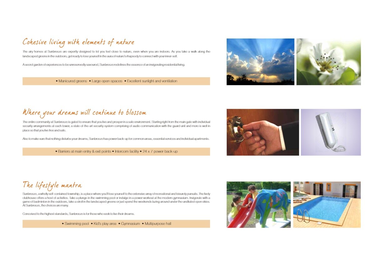 Unitech Sunbreeze Amenities-Features