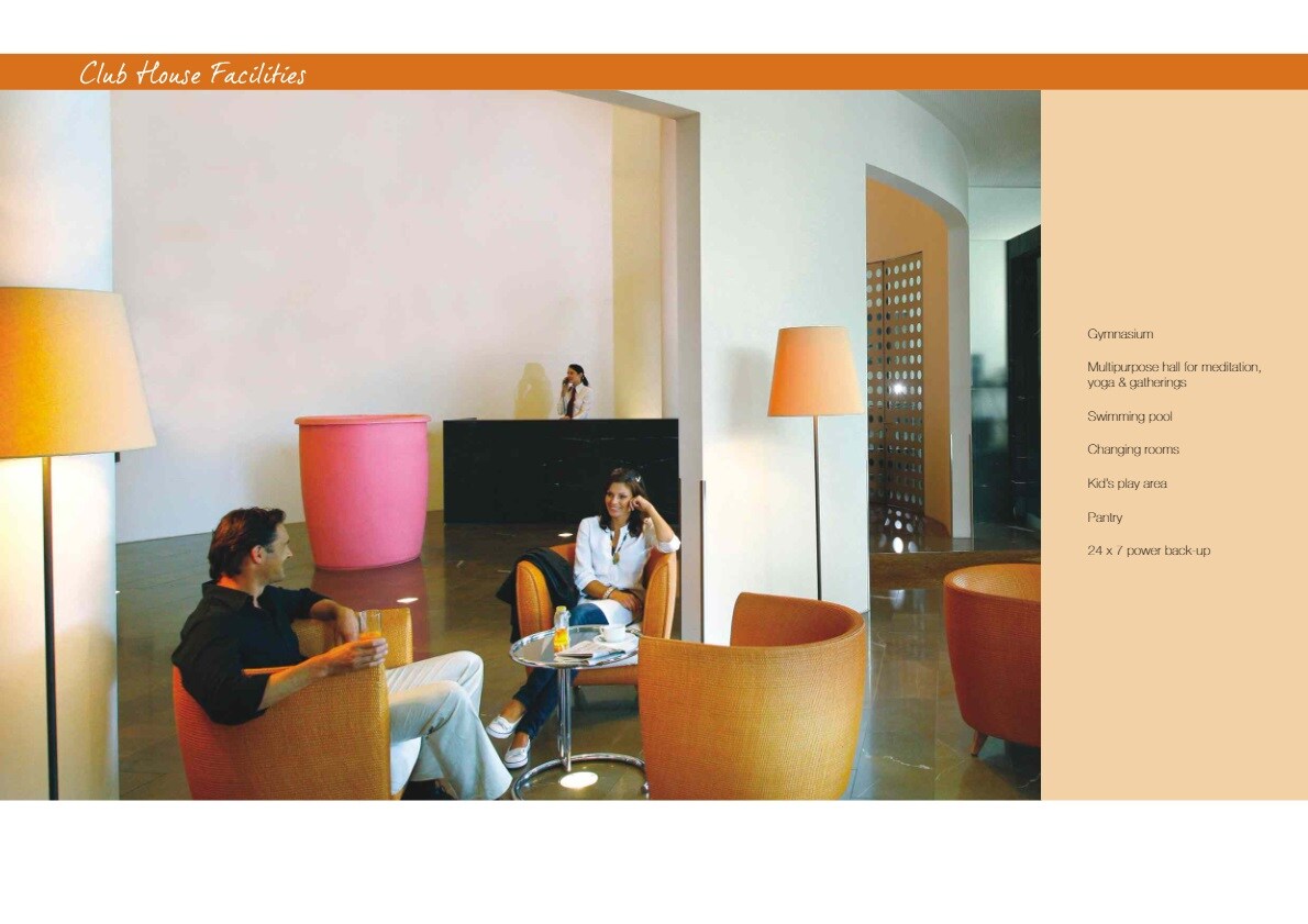 Unitech Sunbreeze Clubhouse Internal Image