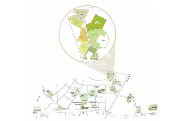 Unitech The Close North Location Image