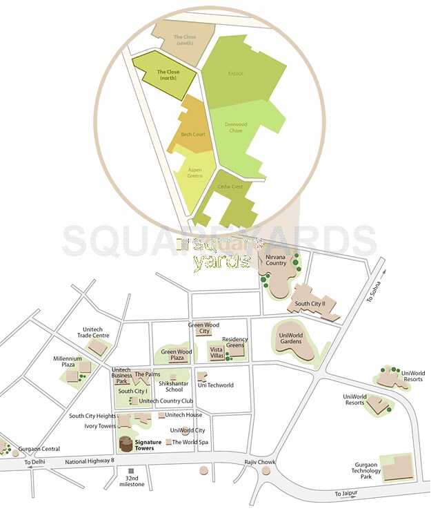 Unitech The Close South Location Image