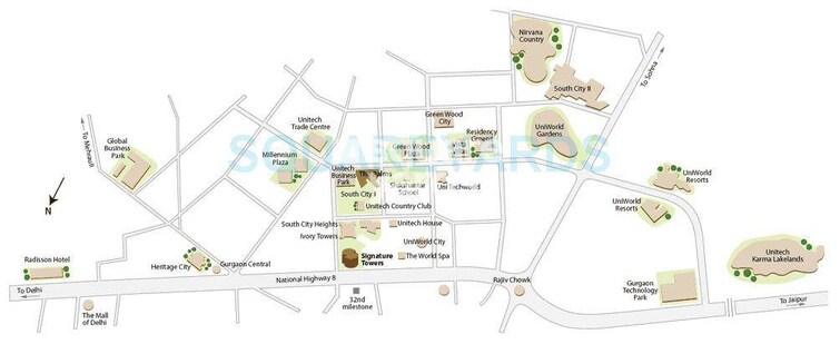 Unitech Palms Location Image