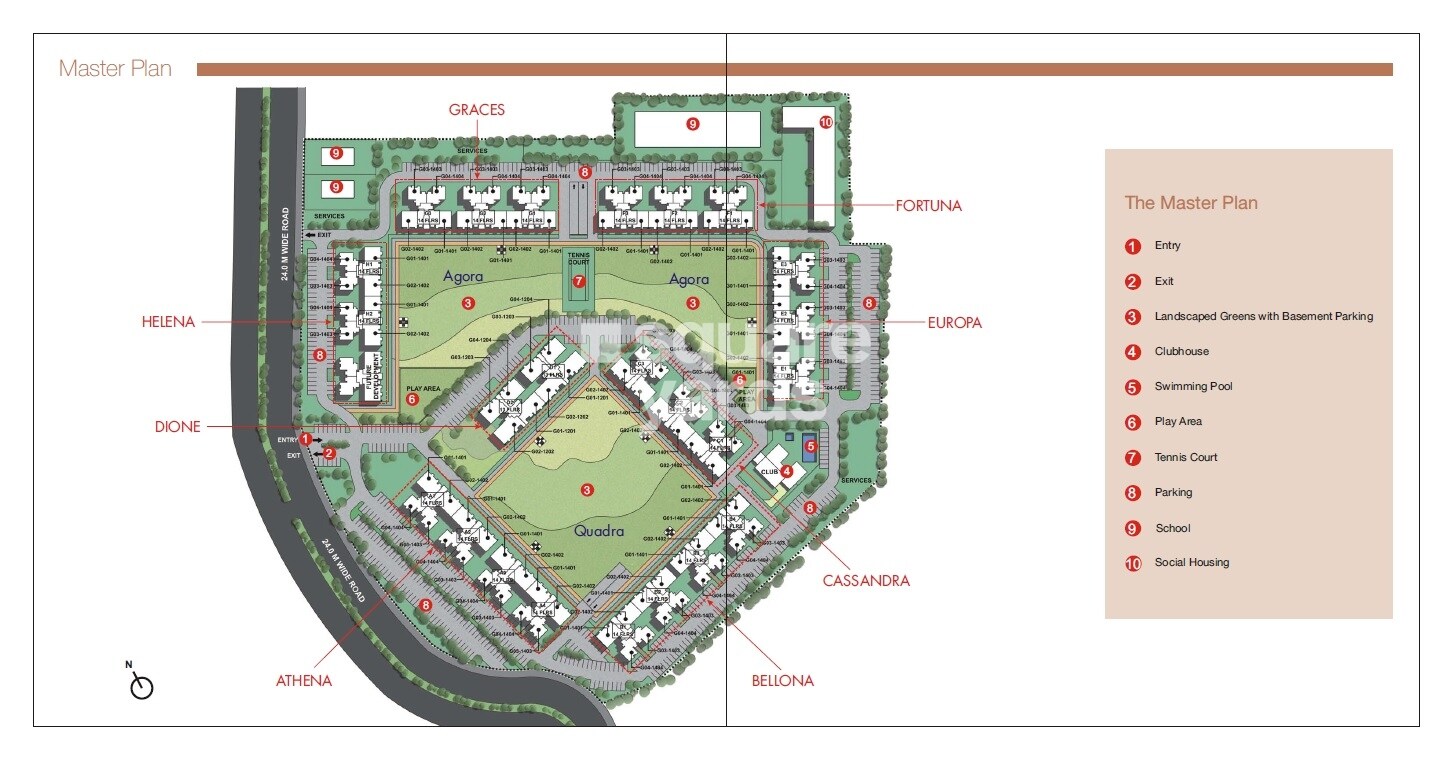Unitech The Residences Sector 33 Master Plan Image