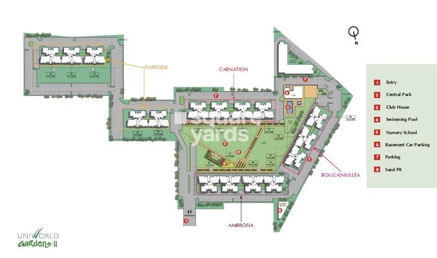 Unitech Uniworld Gardens 2 Master Plan 1