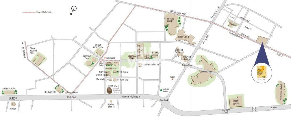 Unitech Vistas Location Image