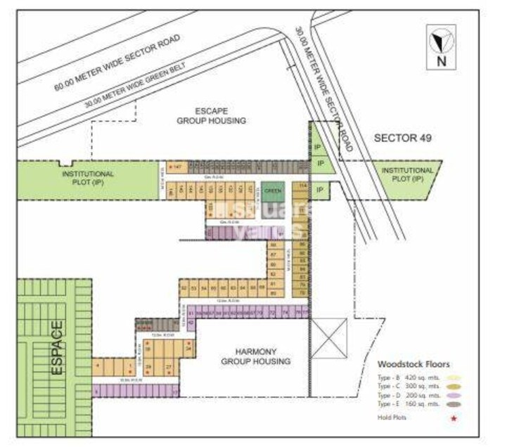 Unitech Woodstock Floors Master Plan Image