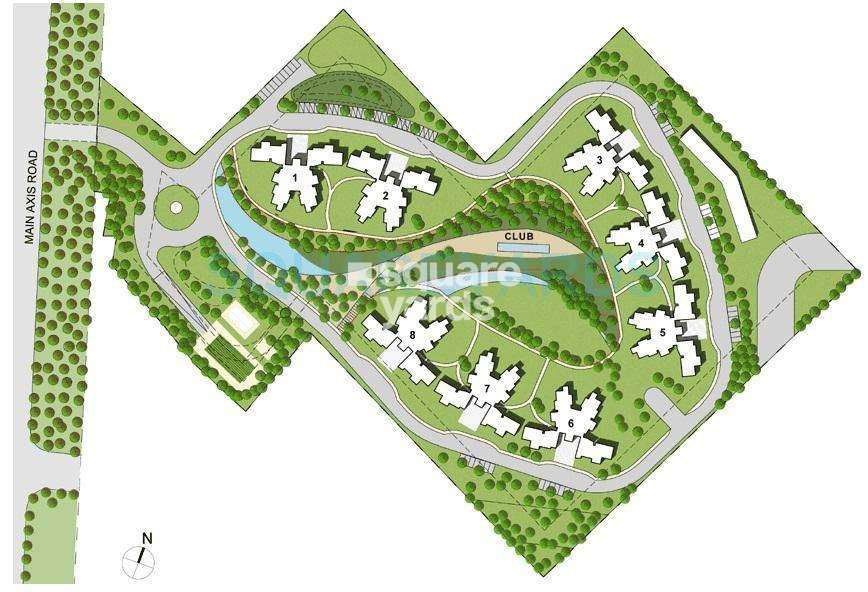 unitech world garden master plan image1