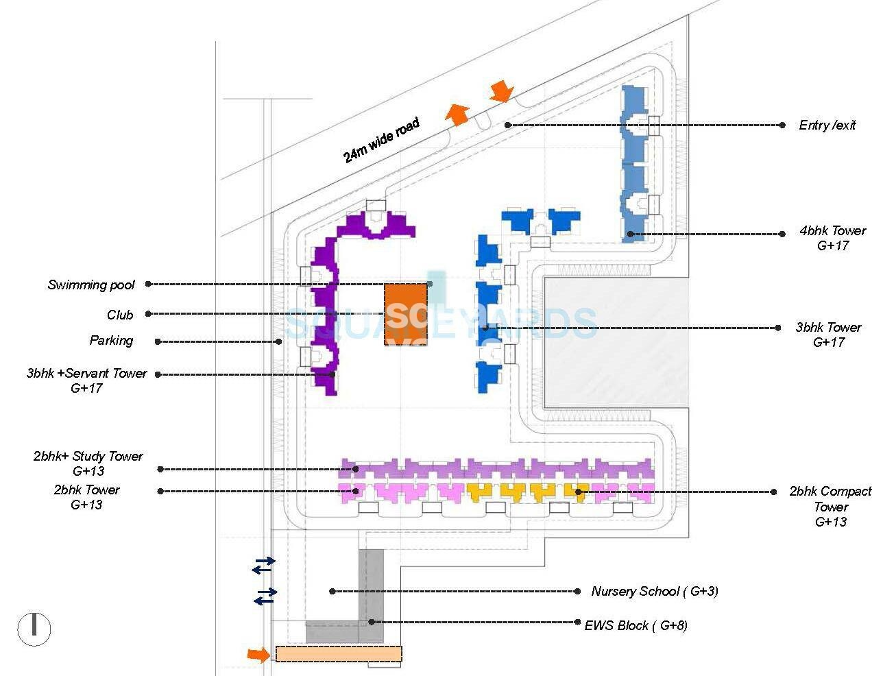 V Square Group Housing Project Master Plan 1