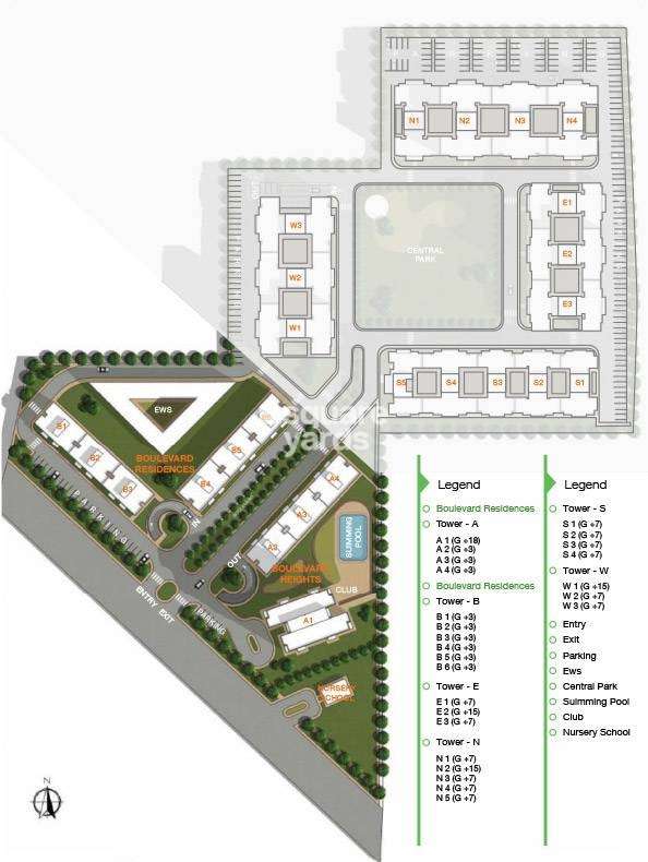 vatika boulevard residences master plan image9