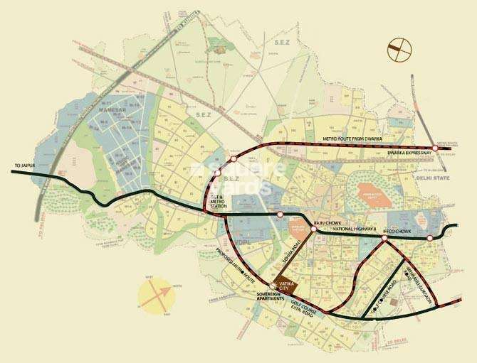 vatika city project location image1