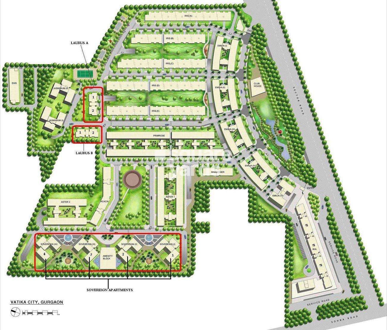 vatika city project master plan image1