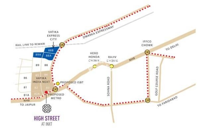 Vatika INXT High Street Location Image