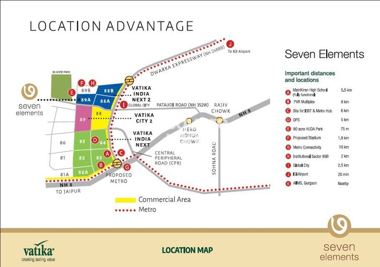 Vatika Seven Elements Location Image