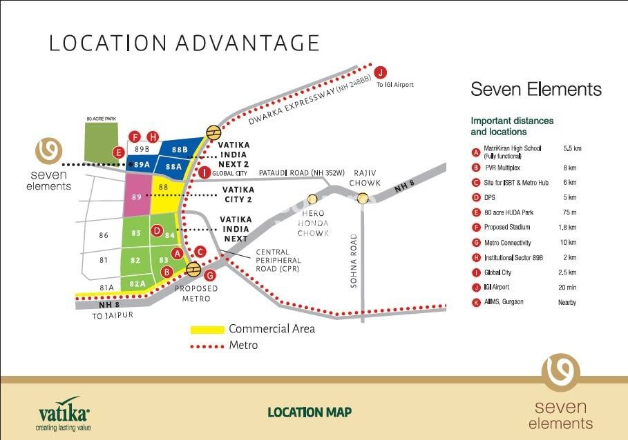 Vatika Seven Elements Location Image