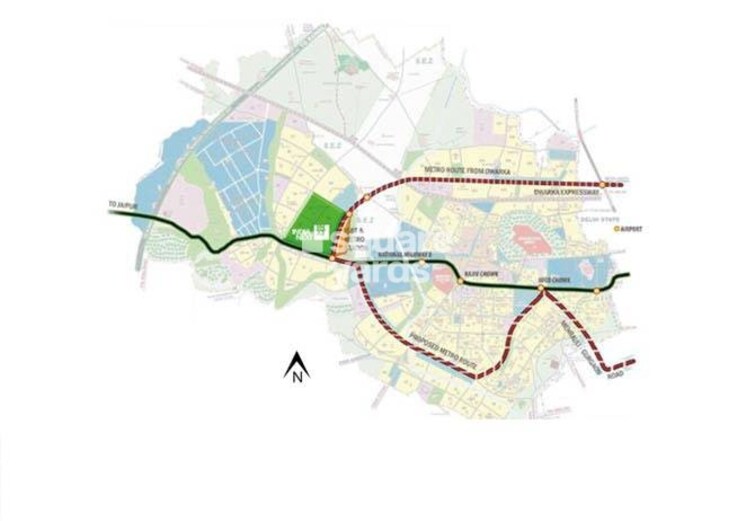 Vatika Signature Two Location Image