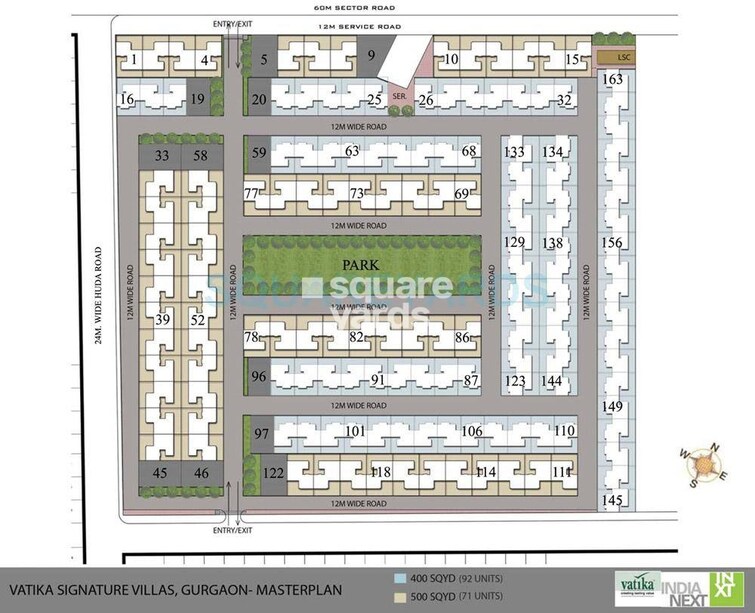 Vatika Signature Villas Master Plan Image