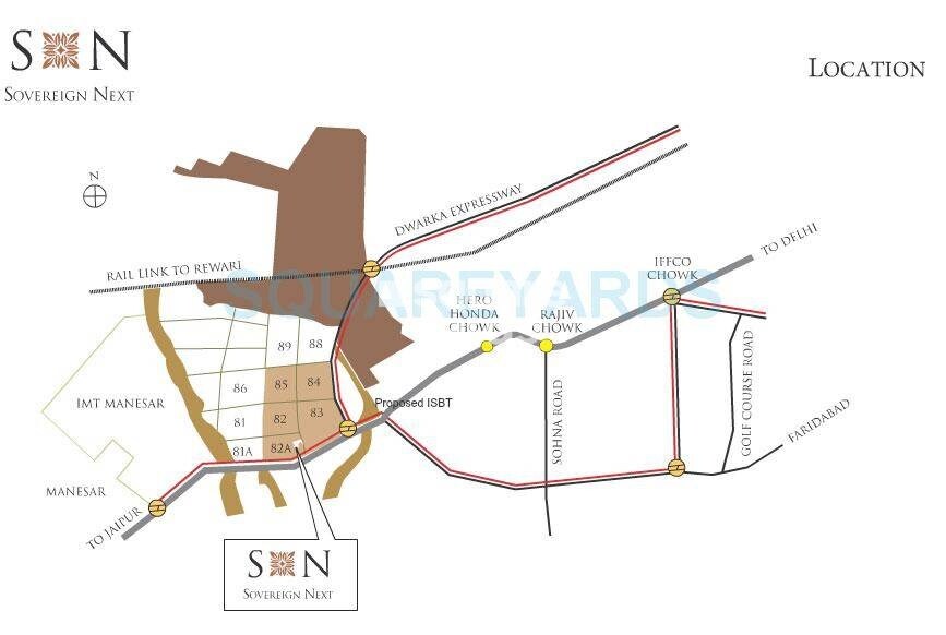 Vatika Sovereign Next Location Image