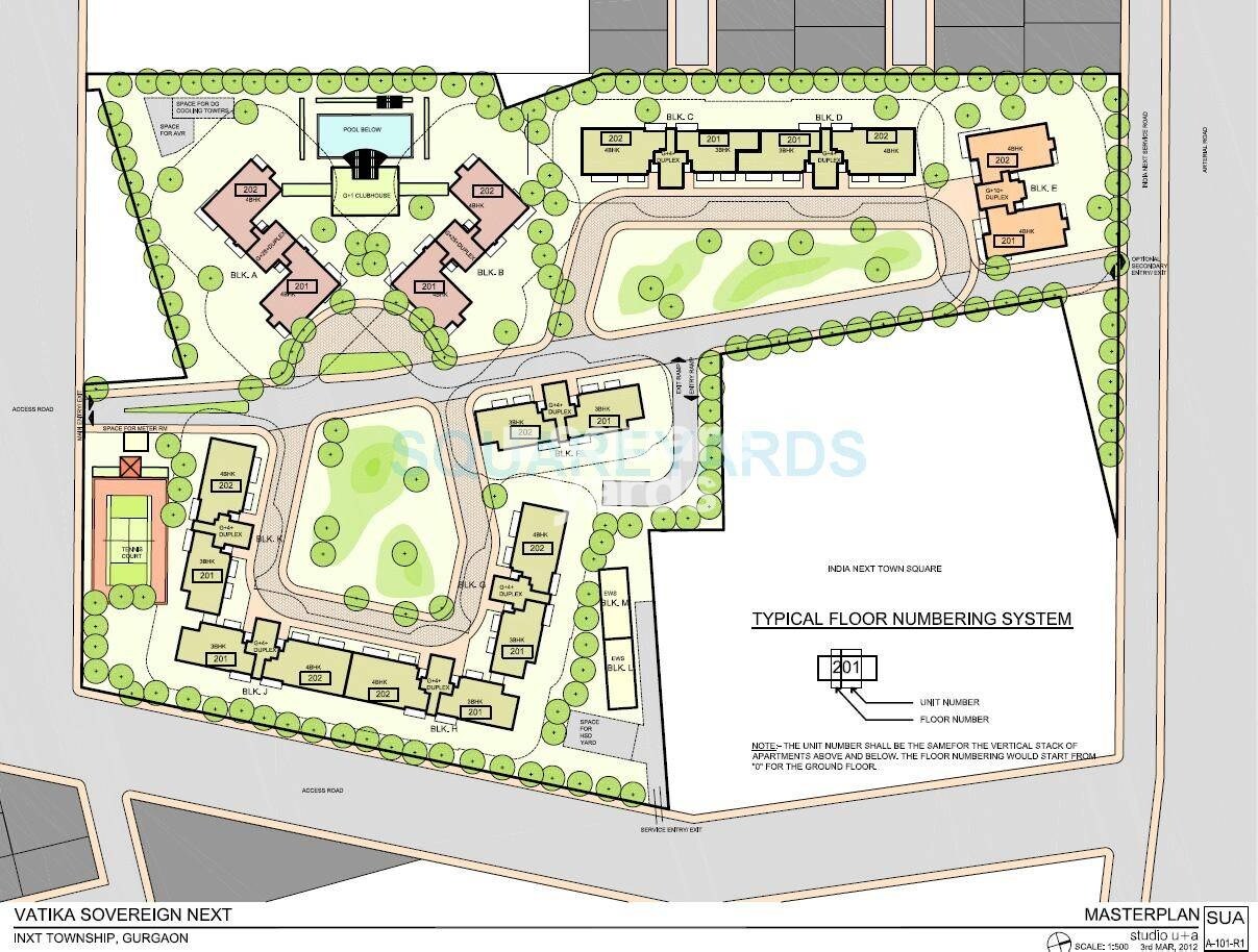 Vatika Sovereign Next Master Plan Image