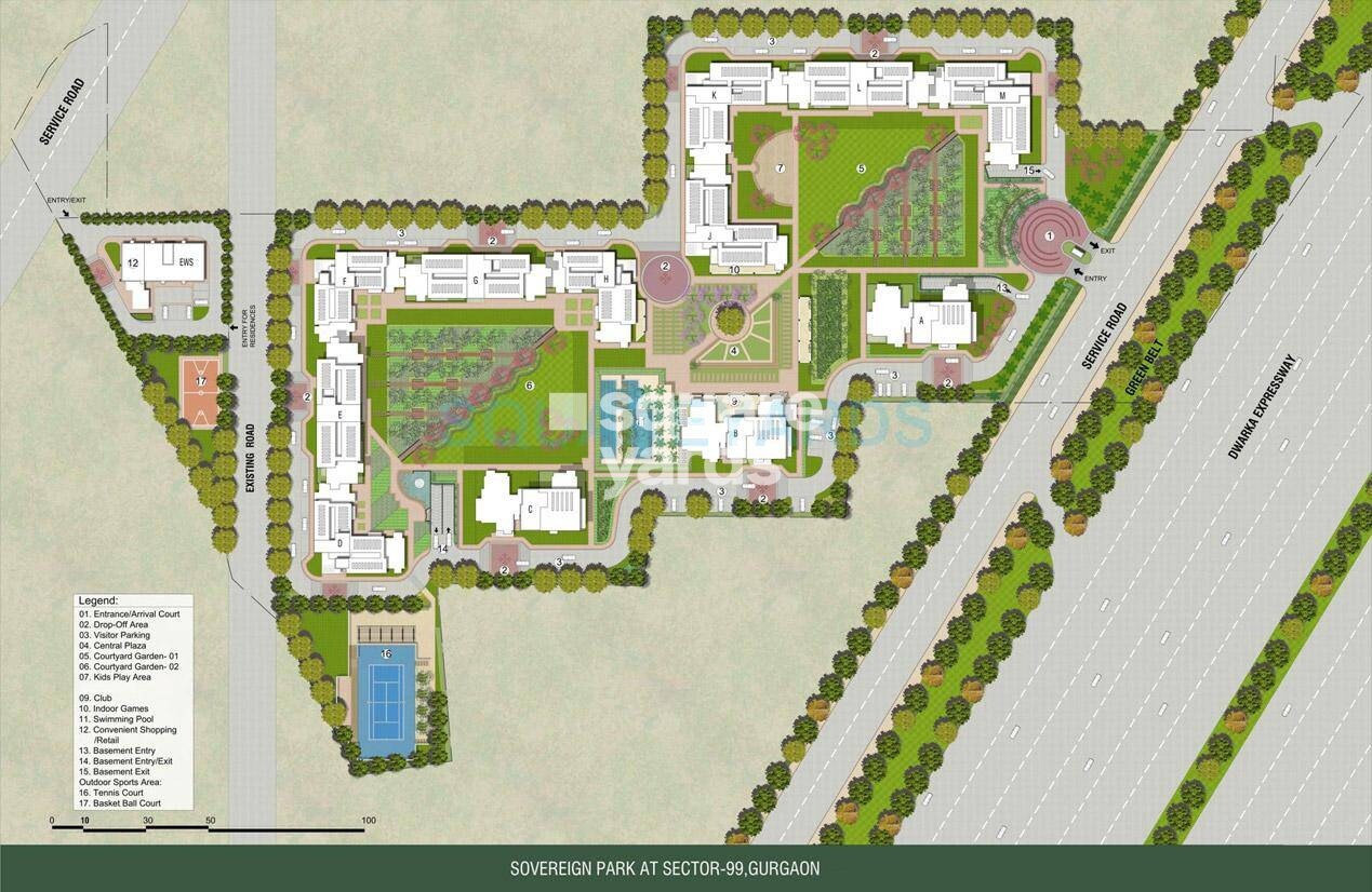 Vatika Sovereign Park Master Plan 1