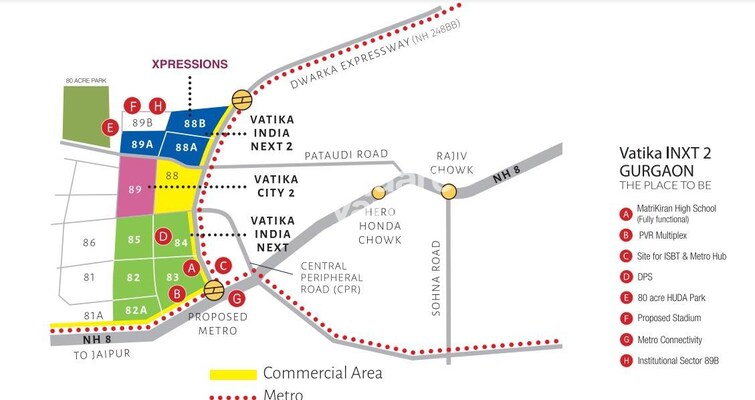 Vatika Xpressions Location Image