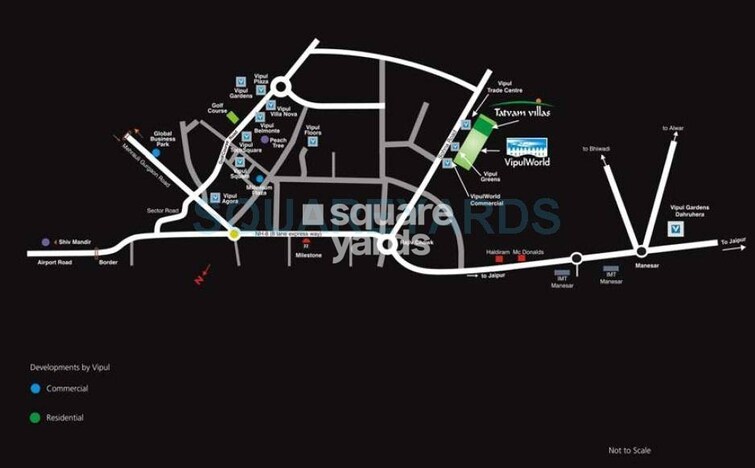 Vipul Tatvam Villas Location Image