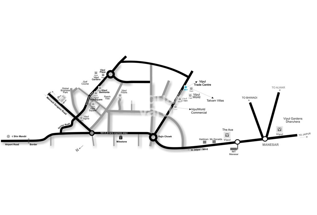 Vipul Trade Centre Location Image