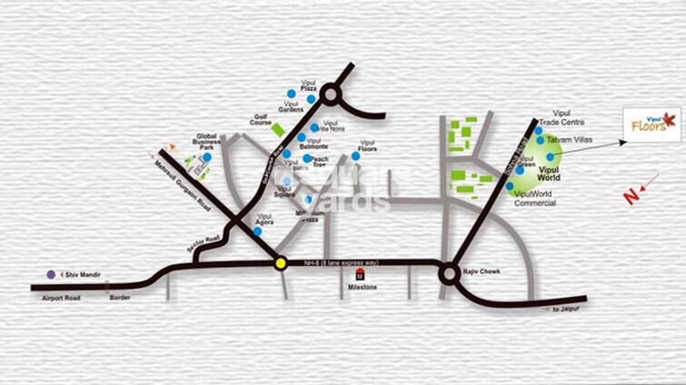 Vipul World Floors Location Image