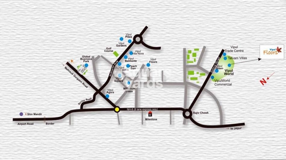 Vipul World Floors Location Image