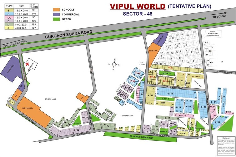 Vipul World Plots Location Image