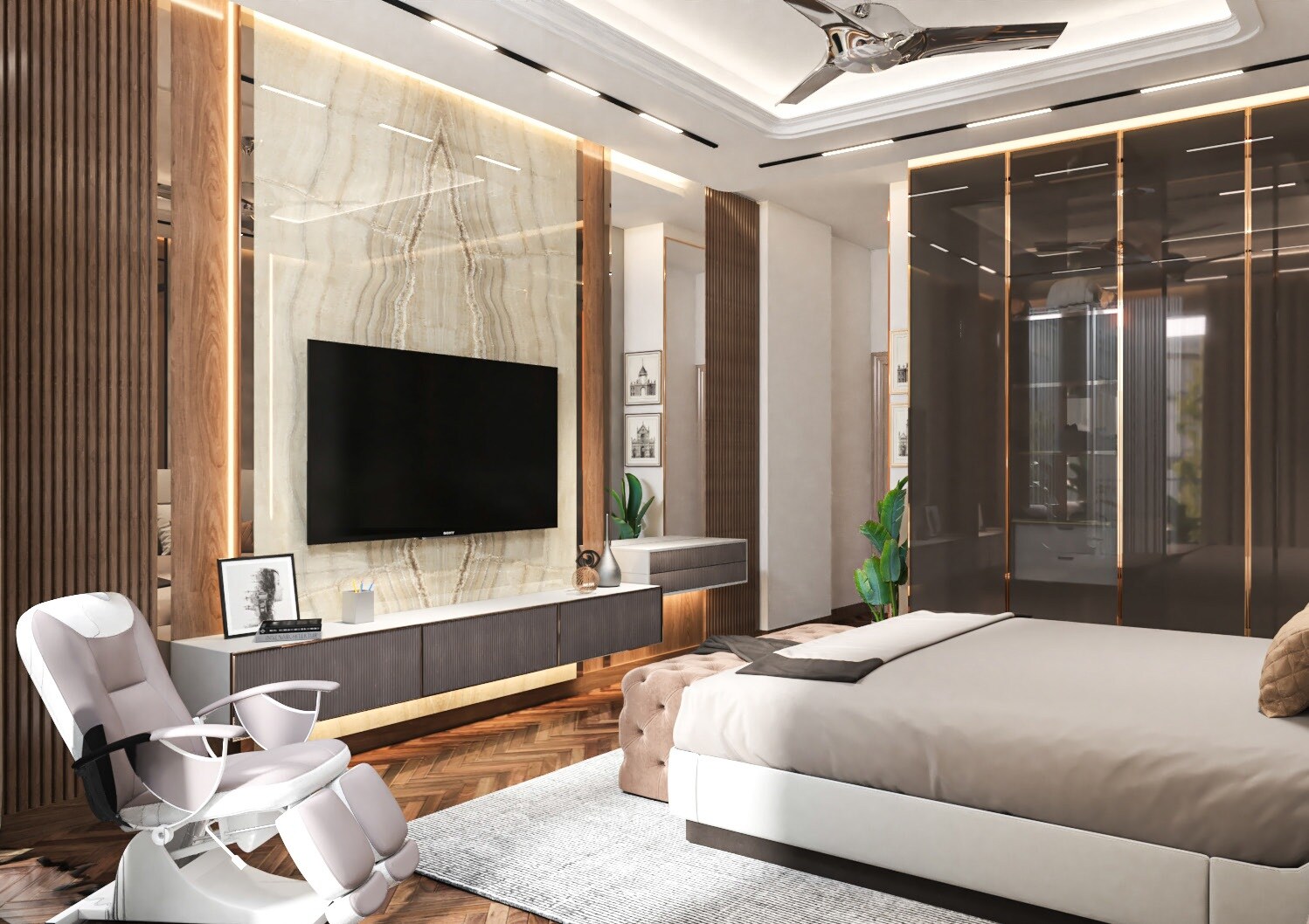 Zak Ivory Arches Apartment Interiors 1