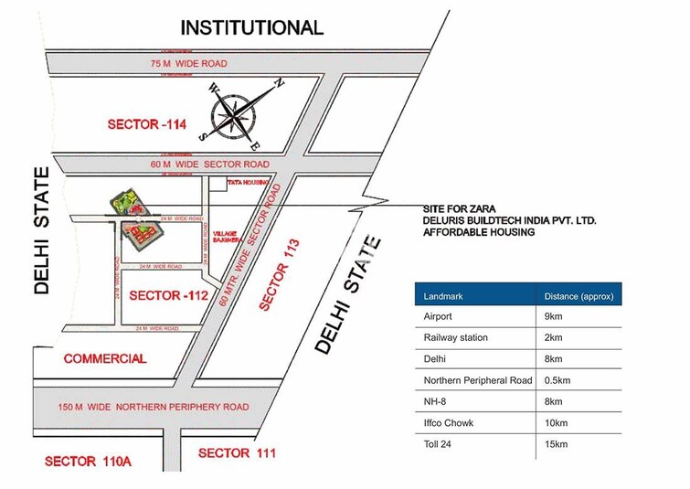 Rental 2 Bedroom 539 Sq.Ft. Apartment in Zara Rossa, Sector 112 Gurgaon ...