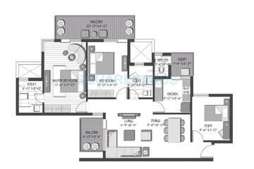  2 BHK Apartment at 3C Orris Greenopolis, Sector 89 – for Sale