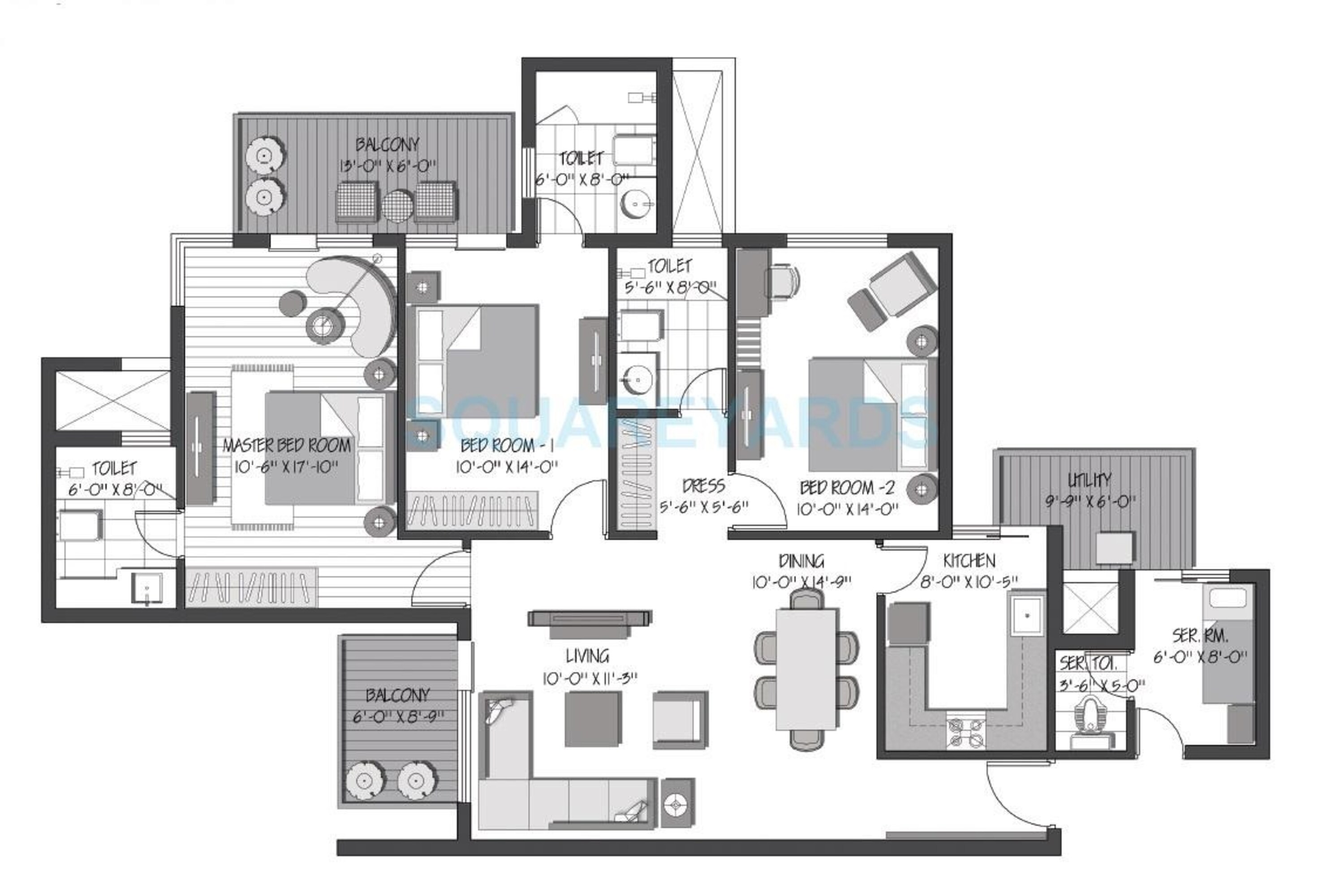3c orris greenopolis apartment 3bhk 1910sqft 101