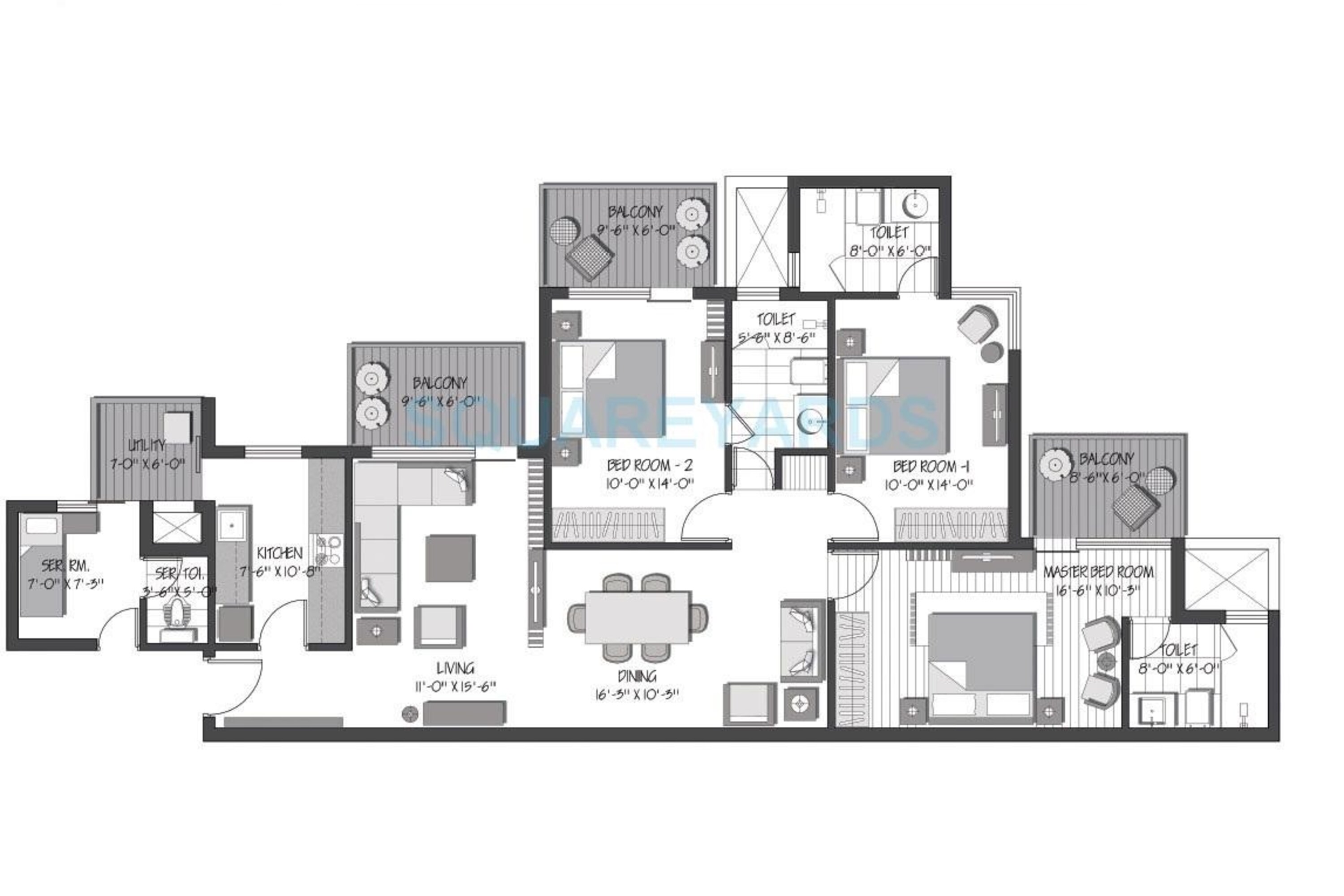 3c orris greenopolis apartment 3bhk 1957sqft 101