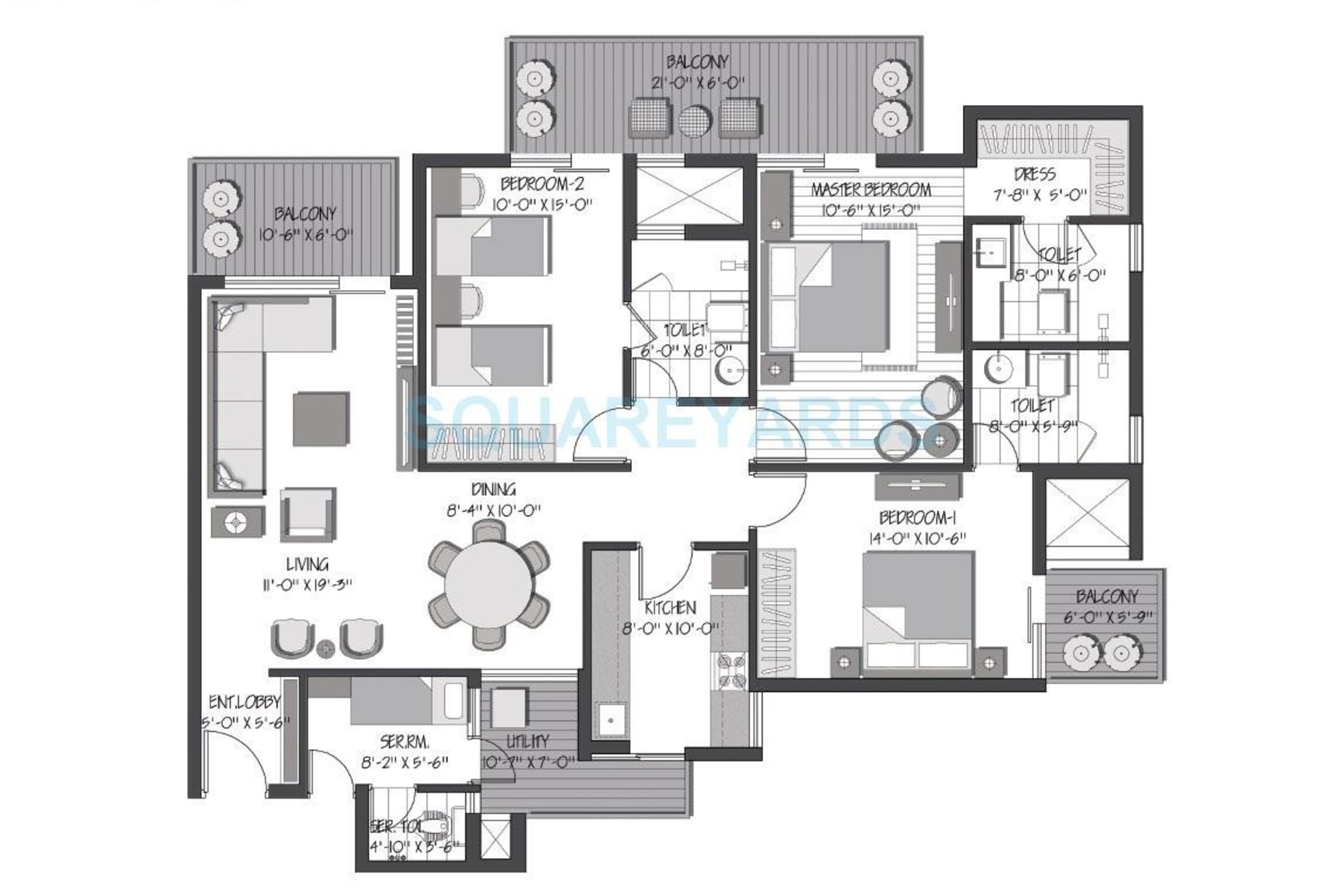 3c orris greenopolis apartment 3bhk 2036sqft 101