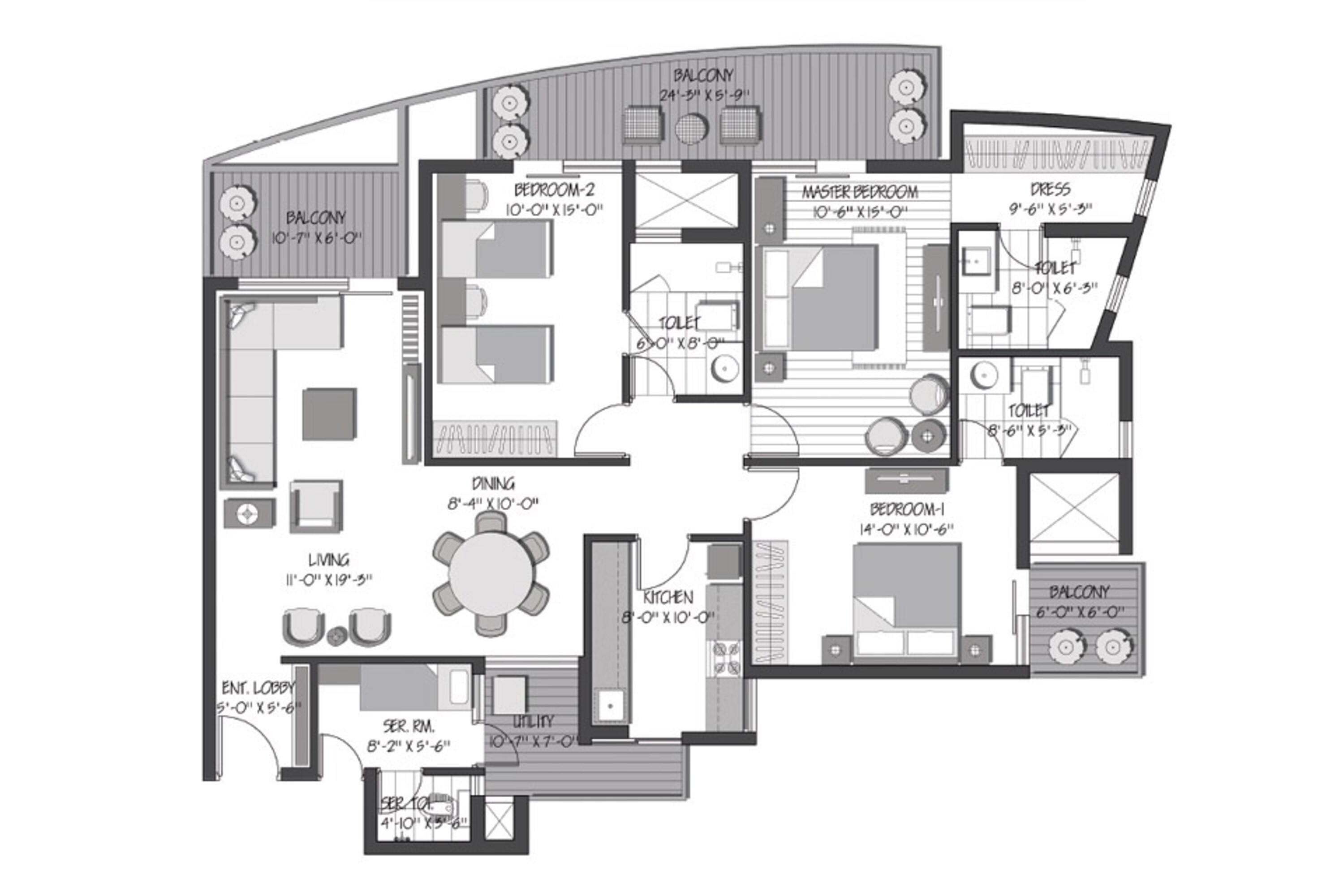 3c orris greenopolis apartment 3bhk 2090sqft101