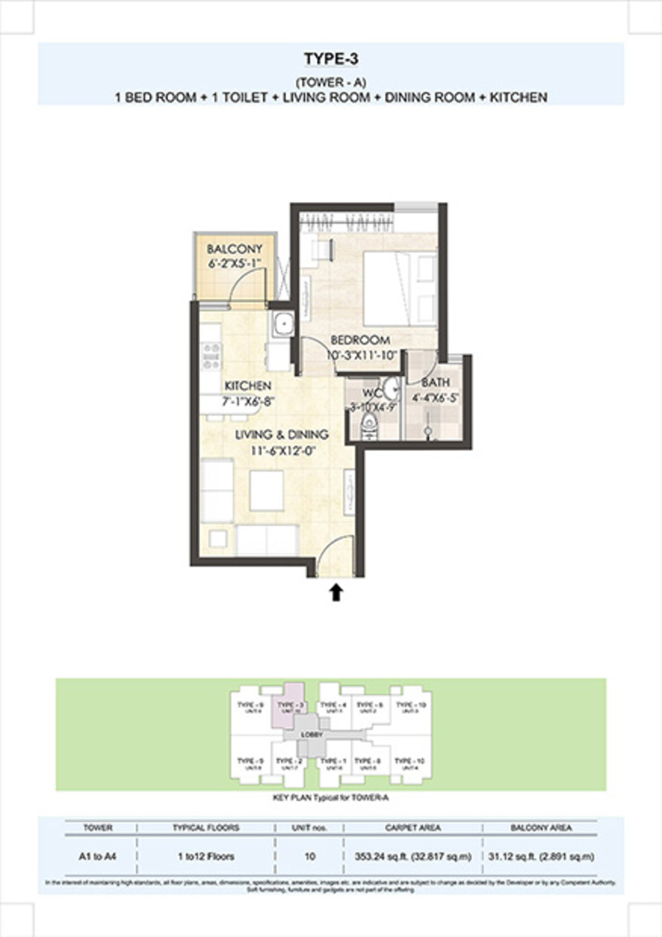 adani aangan apartment 1bhk 353sqft 1