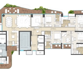 4 BHK 7000 Sq. Ft. Apartment in Adani Veris