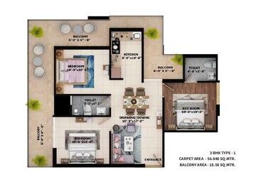  3 BHK Apartment at Sector 86 – for Sale