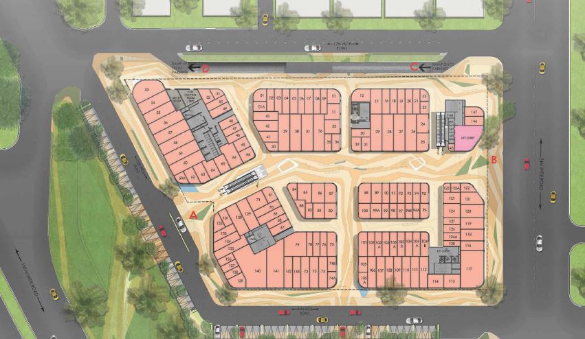 Floor plan of 5000 Sq. Ft. Retail Shop in AIPL Joy Square, Gurgaon