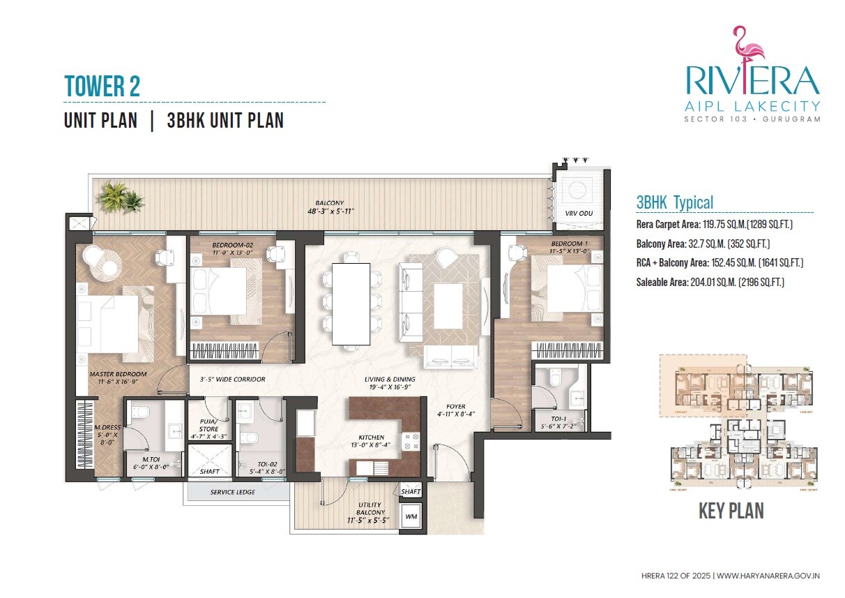  3 BHK Apartment at AIPL Riviera, Sector 103 – for Sale