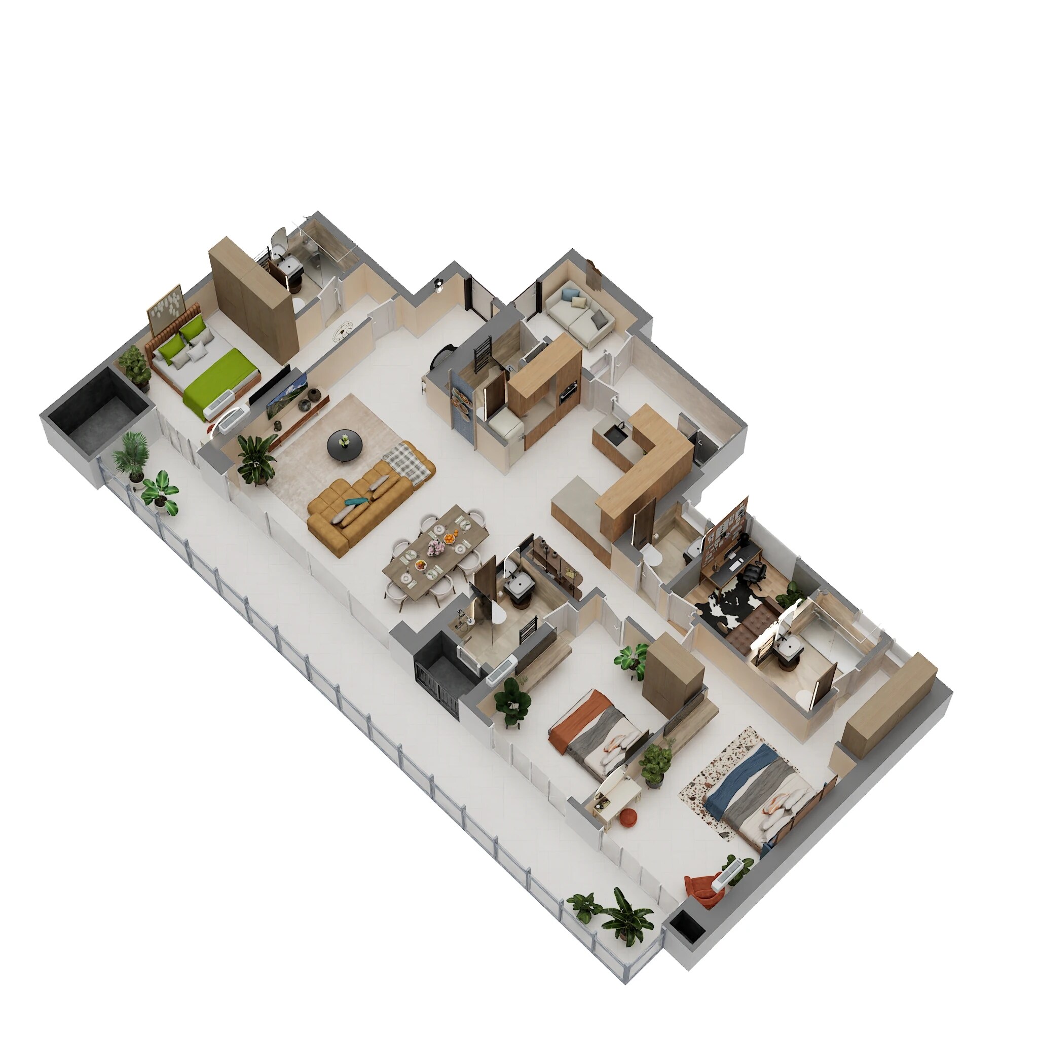 3 BHK 2650 Sq. Ft. Apartment