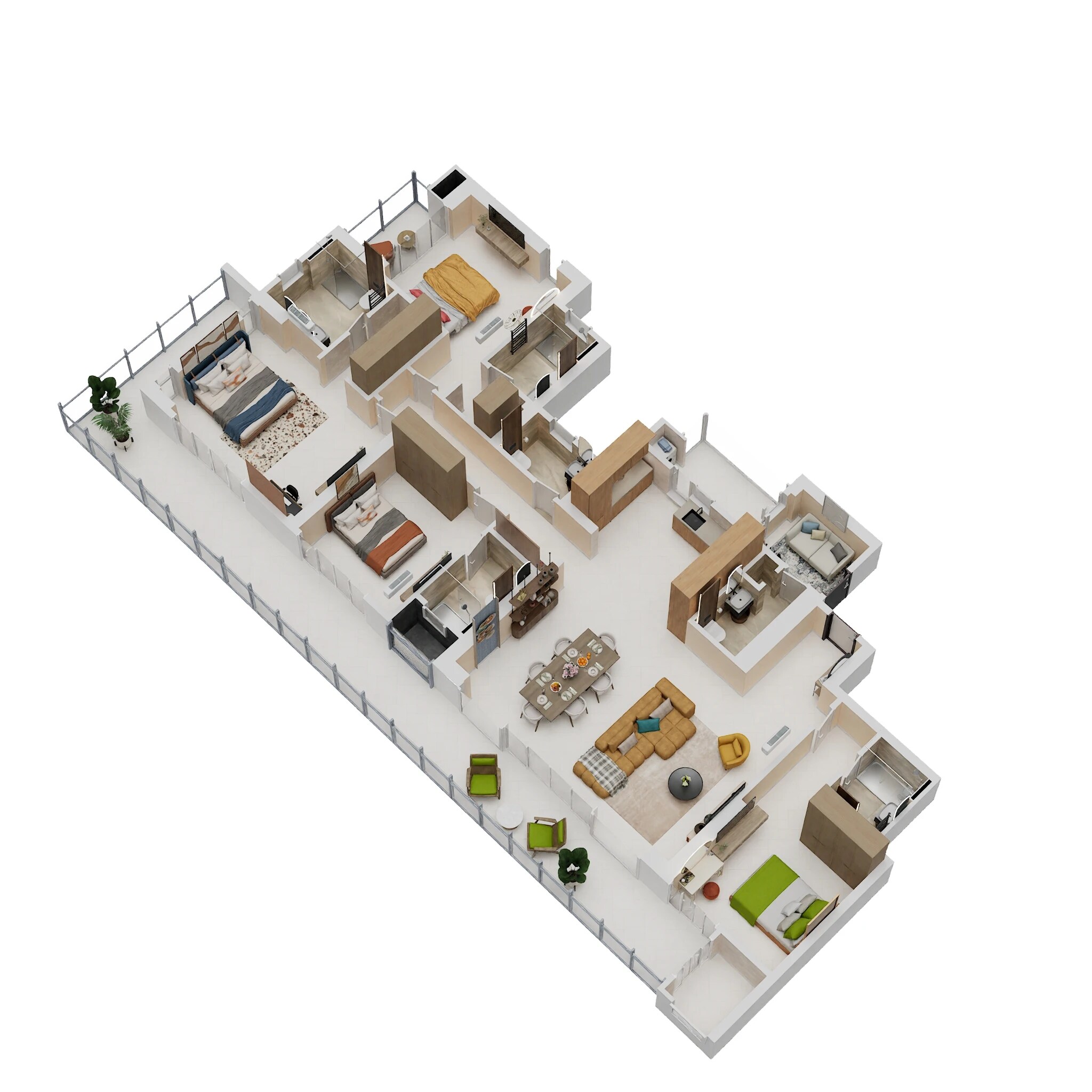 4 BHK 3211 Sq. Ft. Apartment