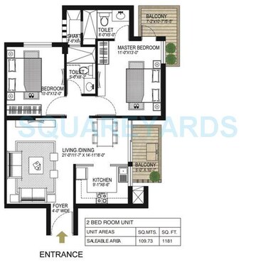  2 BHK Apartment at Alphacorp Gurgaon One 84, Sector 84 – for Rent