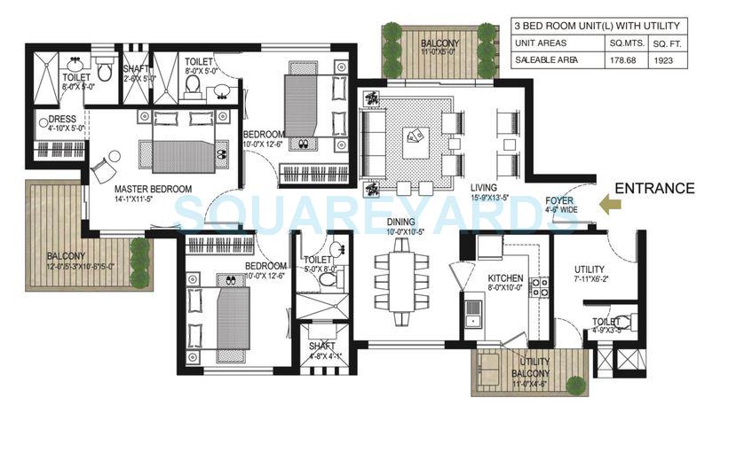 Other, alphacorp-gurgaon-one-84 3 Bedroom 1923 Sq.Ft. Apartment In Sector 84 Gurgaon 9216777